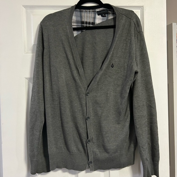 Volcom Gray Classic Knit Cardigan - Picture 1 of 1